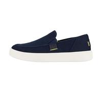 HEYDUDE Sunapee Canvas - Zapatos Estilo Mocasín para Hombre, Navy/White, 42