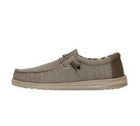 HEYDUDE Wally Braided para Hombre - Zapatos Casual - Parte Superior Textil Transpirable, Cordones de Algodón Trenzado, Diseño Fácil de Poner, Suela Ligera y Flexible- M8