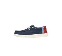 HEYDUDE Wally Break Hey Day - Zapatos Estilo Mocasín para Hombre, Navy, 42