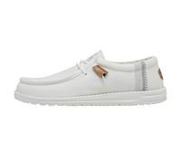 HEYDUDE Wally Break Stitch - Zapatos Estilo Mocasín para Hombre, White, 45
