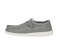 HEYDUDE Wally Canvas - Zapatos Estilo Mocasín para Hombre, Light Grey, 45
