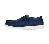 HEYDUDE Wally Canvas - Zapatos Estilo Mocasín para Hombre, Navy, 40