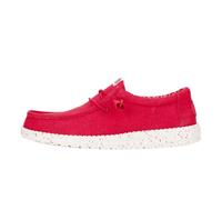 HEYDUDE Wally Canvas - Zapatos Estilo Mocasín para Hombre, Savvy Red, 42