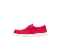 HEYDUDE Wally Canvas - Zapatos Estilo Mocasín para Hombre, Savvy Red, 43