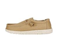 HEYDUDE Zapato mocasín para hombre Wally Stretch Canvas Lona elástica Beige 43