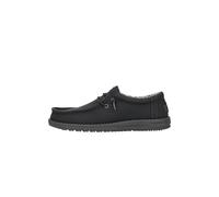 HEYDUDE Wally Classic - Zapatos Estilo Mocasín para Hombre, Black/Charcoal, 44