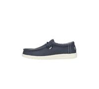 HEYDUDE Wally Classic - Zapatos Estilo Mocasín para Hombre, Navy, 44