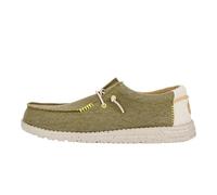 HEYDUDE Wally Coastline Jute - Zapatos Estilo Mocasín para Hombre, Olive, 44