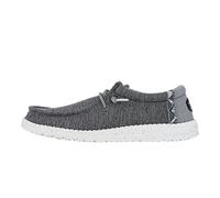 HEYDUDE Wally Coastline - Zapatos Estilo Mocasín para Hombre, Black/White, 42