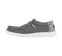 HEYDUDE Wally Coastline - Zapatos Estilo Mocasín para Hombre, Black/White, 45