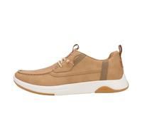 HEYDUDE Wally Drift Classic - Zapatos sin cordones para hombre | Mocasines ligeros | Sistema fácil de poner | Plantilla acolchada, Sepia Tint/Blanco, 43 EU