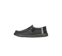 HEYDUDE Wally Elevated Basics - Zapatos Estilo Mocasín para Hombre, Black/Black, 42