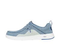 HEYDUDE Wally Hey2O - Mocasines de Malla para Hombre, cómodos y Ligeros, Azul Sargazo/Azul Nube, 42 EU