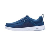 HEYDUDE Wally Hey2O - Zapatos de malla para hombre, ligeros, transpirables, informales, para playa, viajes y uso diario, Blazer azul marino/blanco, 40 EU