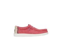 HEYDUDE Wally Jute - Zapatos Estilo Mocasín para Hombre, Claret Red/Silver Birch, 42