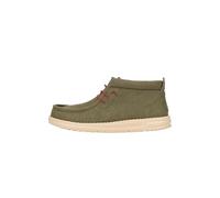 HEYDUDE Wally Mid Waxed Canvas - Botas para Hombre, Olive, 43