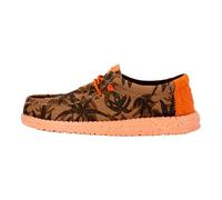 HEYDUDE Zapatillas sin cordones para hombre Wally Palm Jute Burnt Olive/Ginger Brown 43