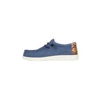 HEYDUDE - Wally Palm Jute, Zapatillas sin Cordones para Hombre, Navy Blazer/Chili Red, 45