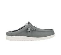 HEYDUDE Wally Slip Stretch Canvas para Hombre - Zapatos Informales Sin Cordones, Grey, 46