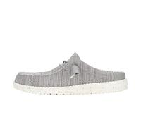 HEYDUDE Wally Slip Stretch Canvas | Zapatos para hombre | Mocasines para hombre | Cómodo y ligero, Granito gris, 43 EU