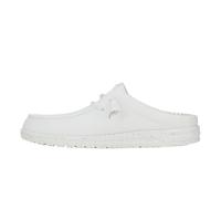 HEYDUDE Wally Slip Stretch Sox, zapatos para hombre, mocasines sin cordones, cómodos y ligeros, Blanco, 45 EU