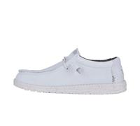 HEYDUDE Wally Sport Mesh Mocasín para Hombre, Blanco/Blanco, 44 EU