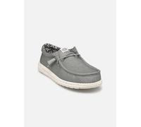 HEYDUDE Wally Canvas - Zapatos Estilo Mocasín para Hombre, Light Grey, 45