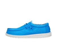 HEYDUDE Wally Stretch Canvas, Mocasin Hombre, Azul, 43 EU