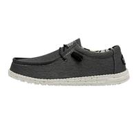 HEYDUDE Wally Stretch Canvas - Zapatos Estilo Mocasín para Hombre, Black, 40