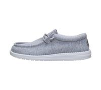 HEYDUDE - Wally Stretch Jersey para Hombre - Zapatos Informales sin Cordones - Confort de Jersey Melange, Ajuste Fácil, Construcción Ligera, Gris - 46