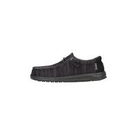 HEYDUDE Wally Stretch Sox - Zapatos Estilo Mocasín para Hombre, Black/Black, 41