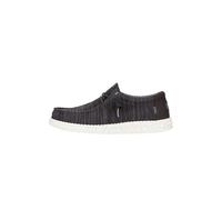 HEYDUDE Wally Stretch Sox - Zapatos Estilo Mocasín para Hombre, Black/White, 40
