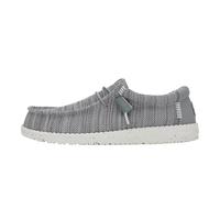 HEYDUDE Wally Stretch Sox - Zapatos Estilo Mocasín para Hombre, Grey, 44