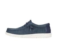 HEYDUDE Wally Stretch Sox - Zapatos Estilo Mocasín para Hombre, Navy, 43