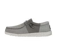HEYDUDE Wally Tri Moc Toe ShoesHombre | Parte superior textil, construcción de puntera tipo mocasín, diseño de panel de contraste, suela ligera y flexible