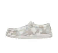 HEYDUDE Wally Washed Camo - Zapatos Estilo Mocasín para Hombre, Greyscale Desert Camo, 40