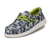 HEYDUDE Wally Youth Camodino, Moc Toe Shoes, Azul, 32 EU