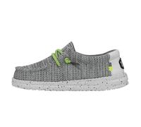 HEYDUDE Wally Youth Sox, Moc Toe Shoes, Stone White, 32 EU