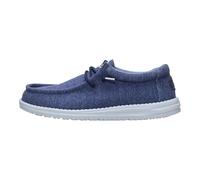 HEYDUDE Wally - Zapatos de punto elástico para hombre, mocasines de viaje ligeros y cómodos con cordones elásticos