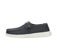 HEYDUDE - Wendy Canvas - Zapatos Estilo Mocasín para Mujer, Black/White, 37