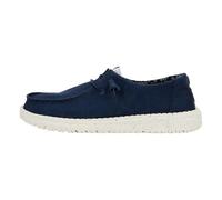 HEYDUDE - Wendy Canvas - Zapatos Estilo Mocasín para Mujer, Navy, 37