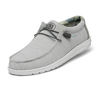 HEYDUDE Wendy Canvas - Zapatos para Mujer, Mocasines sin Cordones, cómodos y Ligeros, Blanco Estrella, 39.5 EU