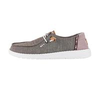 HEYDUDE Wendy Chambray Boho - Zapatos Estilo Mocasín para Mujer, Black, 38
