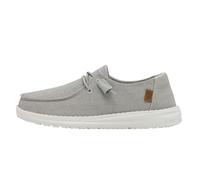 HEYDUDE Wendy Chambray, Moc Toe Shoes Mujer, Gris Claro, 40 EU