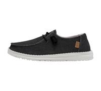 HEYDUDE Wendy Chambray - Zapatos Estilo Mocasín para Mujer, Off Black, 41