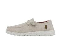 HEYDUDE Wendy Chambray - Zapatos Estilo Mocasín para Mujer, White Nut, 39