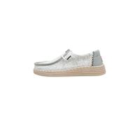 HEYDUDE - Wendy Espadrille Retro Palm, Zapatos sin Cordones para Mujer, Celadon Green/White, 40