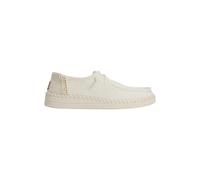 HEYDUDE - Wendy Espadrille Woven, Zapatos sin cordones para mujer, White, 40