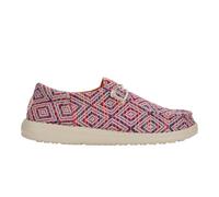 HEYDUDE Wendy Funk Baja | Zapatos para mujer | Mocasines sin cordones para mujer | Cómodo y ligero, Azul/ rosa/ multicolor, 37 EU
