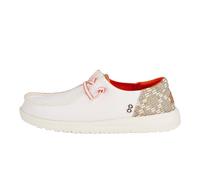 HEYDUDE Wendy Funk Jacquard Beige Talla 7 | Zapatos para mujer | Mocasines sin cordones para mujer | Cómodo y ligero